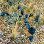 Edjudina Station cemetery 7 unmarked graves - Photos Andrea Lewis & Jill Heather, Leonora (Date unknown) Edjudina Station cemetery