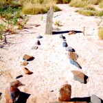Dolphin Island burial site, Watering Bay, Flying Foam Passage, Dampier - Photo Jan Addison (ca 1977) Dolphin Island