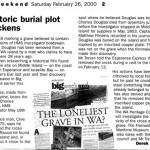 Esperance, Middle Island burial site (DOUGLAS) - West Australian Big Weekend (26.2.2000) Esperance Middle Island burial site